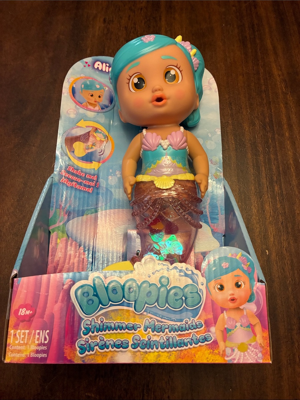 Bloopies Shimmer Mermaid Alice. Water & bath toy. 18M+